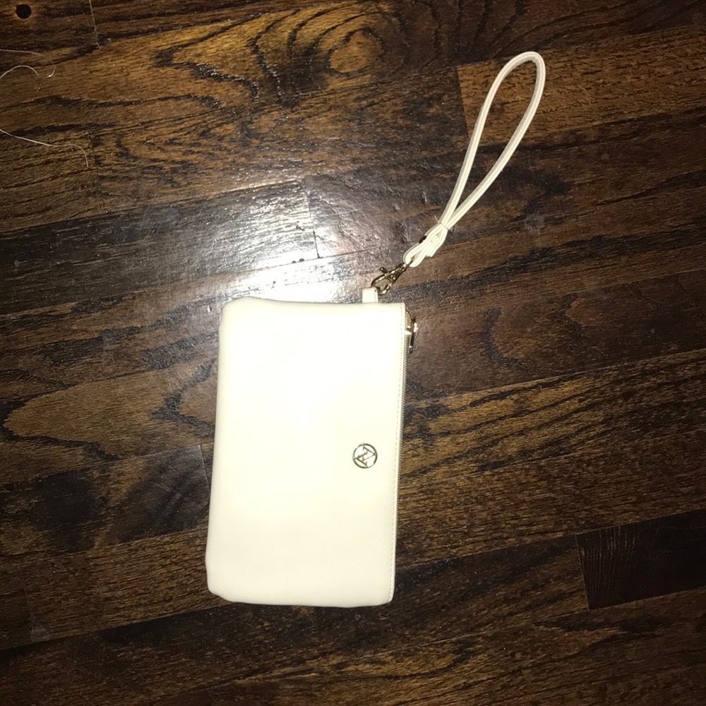 Adrienne Vittadini Charging Wristlet Tan Handbag